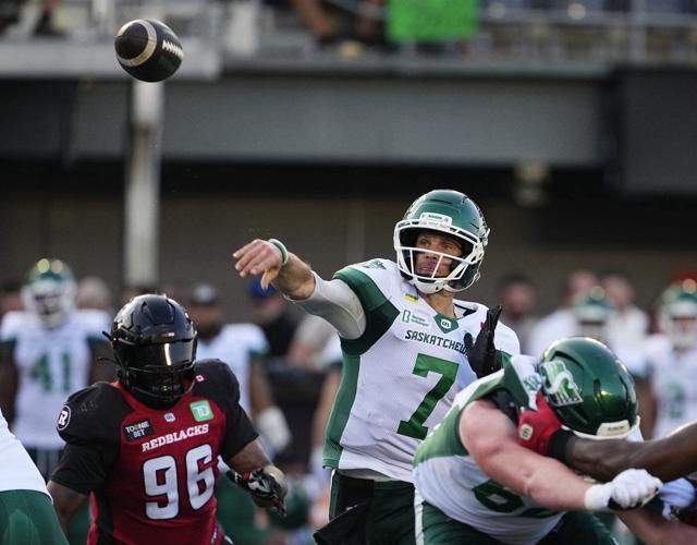 Roughriders hang on to 27-22 victory after defence defuses late Redblacks' drive