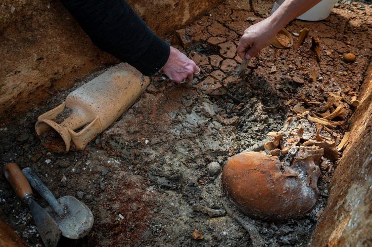 Archaeologists lift the lid on a 1,700-year-old Roman sarcophagus hidden beneath Budapest