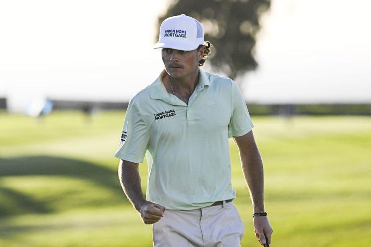 Ludvig Aberg, Lanto Griffin share lead after fierce coastal wind interrupts Farmers Insurance Open