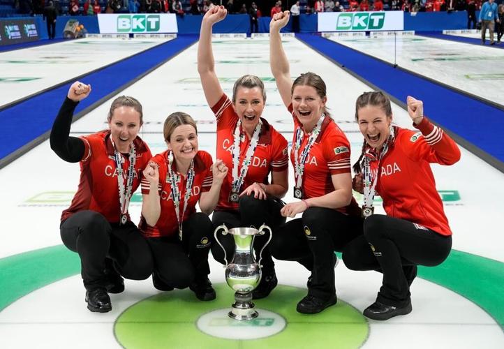Canada's Homan beats Switzerland's Tirinzoni to win gold at world curling playdowns