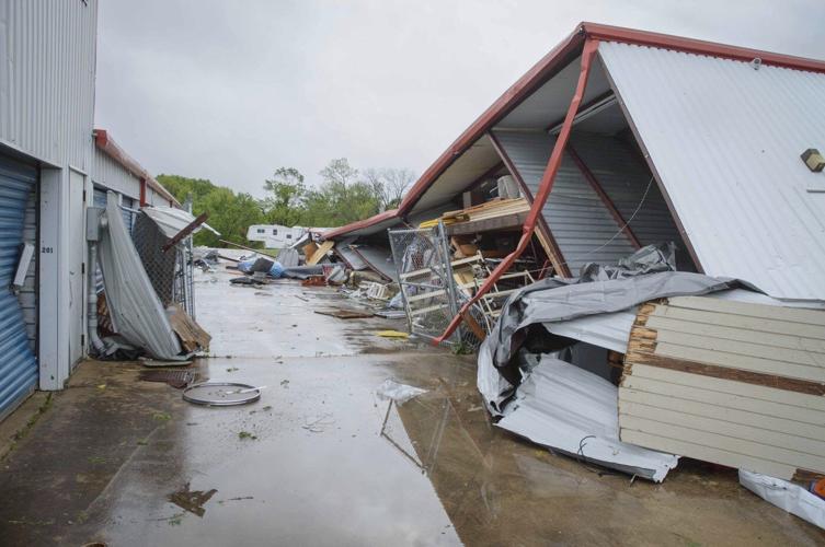 Tornado-producing storm deals deadly flooding and large hail to Oklahoma and Texas