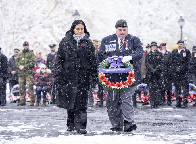 Armed forces and veterans gather for Remembrance Day in Montreal