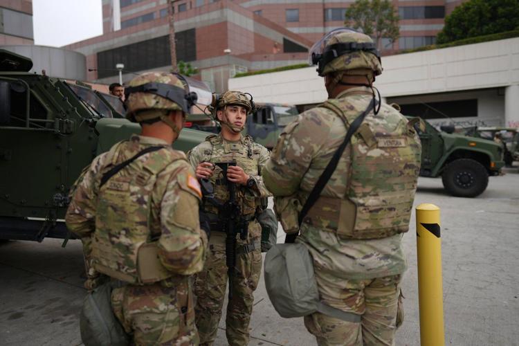 AP PHOTOS: Protesters clash with law enforcement in Los Angeles