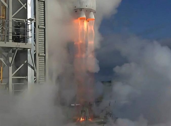 First Australian-made rocket crashes after 14 seconds of flight in a failed attempt to reach orbit