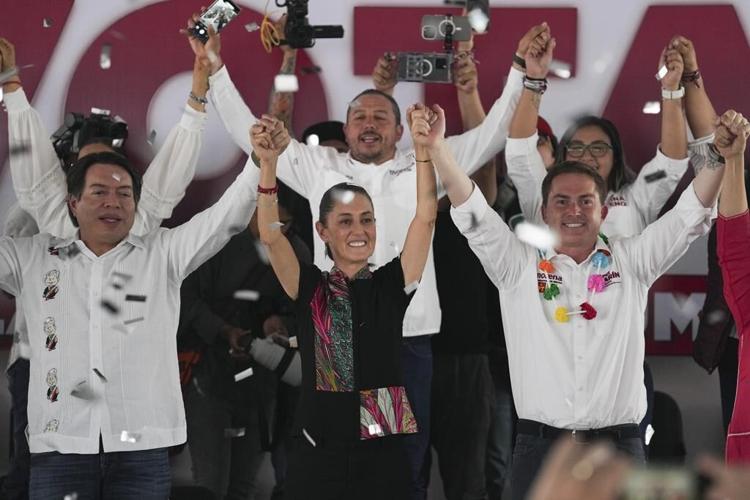 Mexico's presidential front-runner walks a thin, tense line in following outgoing populist