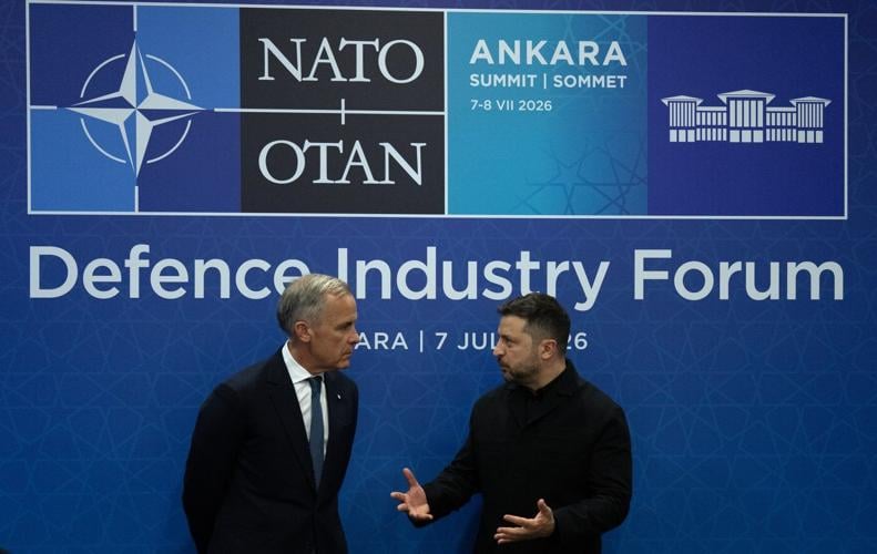 NATO leaders promise billions in spending as Canada talks up submarine deal