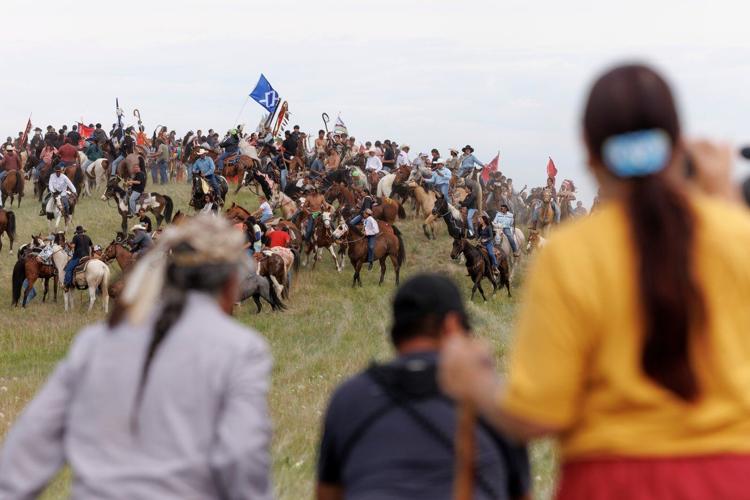 Native American tribes mark the 150th anniversary of the Battle of Little Bighorn, in photos