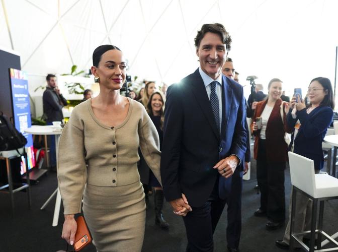 Fact File: Photos of Justin Trudeau and Katy Perry on Grammys red carpet are fake