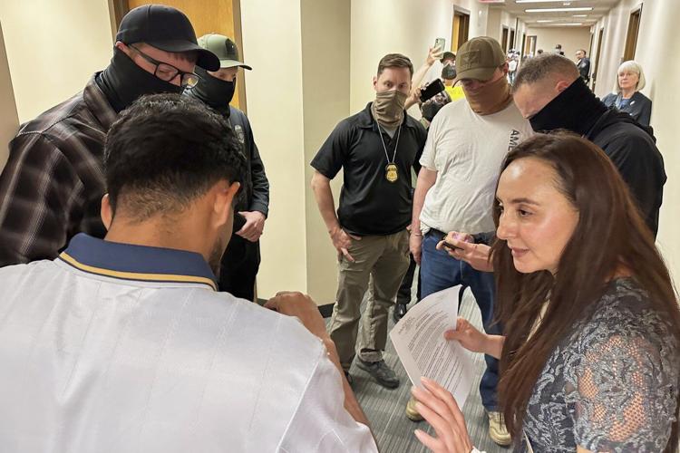 Volunteers flock to immigration courts to support migrants arrested in the hallways