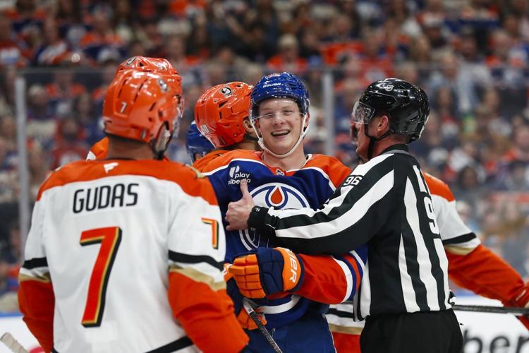 Edmonton Oilers seek to hold serve at home in playoff series against Anaheim Ducks