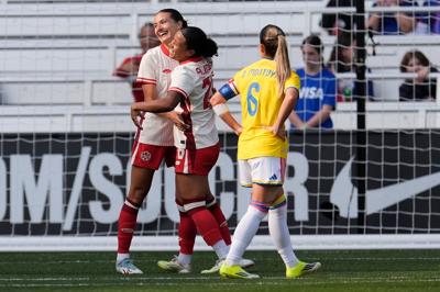 Canada beats Colombia 4-1 in SheBelieves Cup women's soccer opener