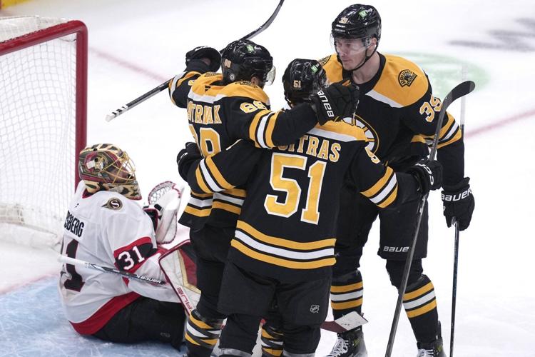 Korpisalo makes 29 saves against former team in Bruins' 2-0 victory over Senators