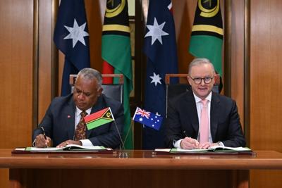 A long-awaited Australia-Vanuatu pact blocks China from building a military base