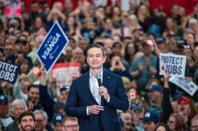 In the news today: Poilievre campaigning in Conservative-safe ridings