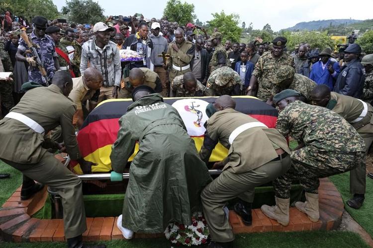 Ugandan Olympic athlete who died after her partner set her on fire gets a military funeral