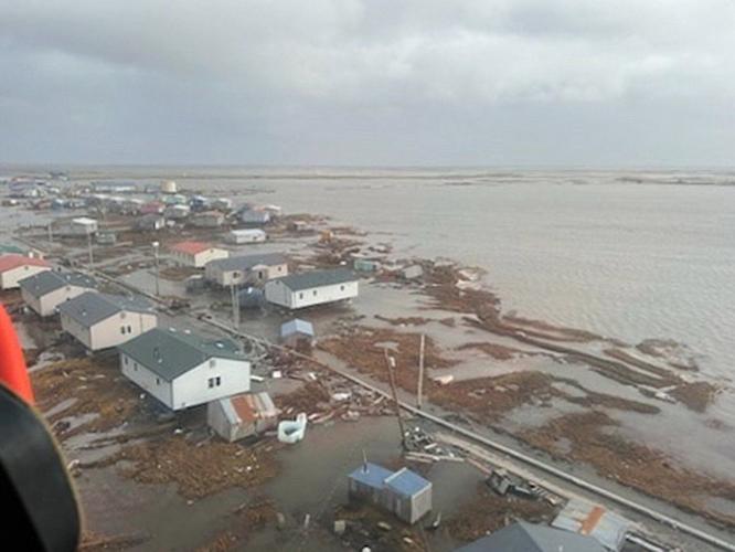 Alaska works to evacuate storm victims by helicopter and plane in historic airlift