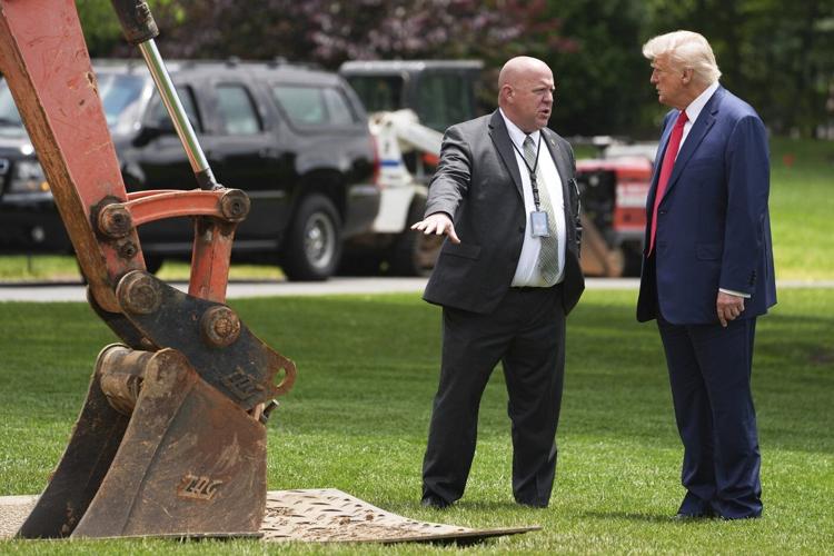 White House breaks ground on Trump projects to pave over Rose Garden grass, add flagpoles to lawns