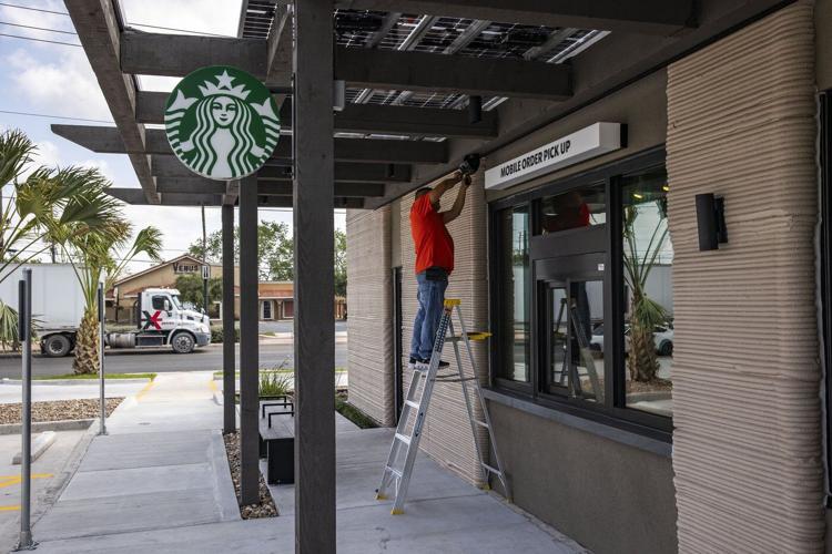 Starbucks' new drive-thru in Texas is the coffee giant's first 3D printed store in the US
