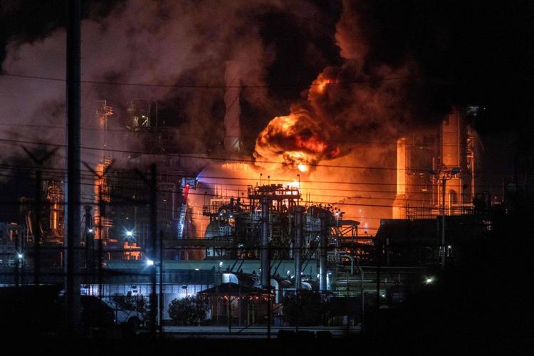 Massive fire erupts at Chevron refinery just outside Los Angeles; flames visible for miles