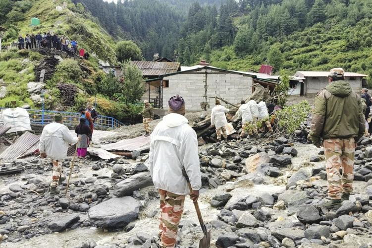Rescuers search for dozens missing after deadly flash floods kill 4 in northern India