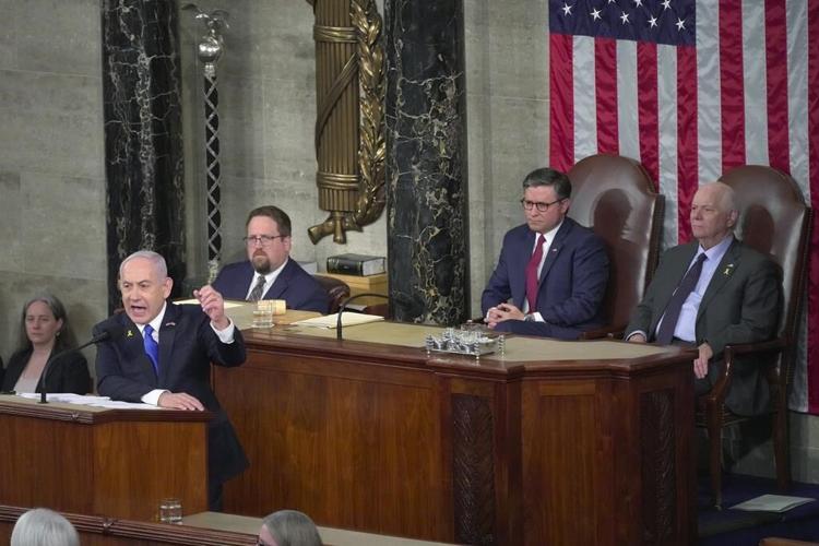 In fiery speech to Congress, Netanyahu vows 'total victory' in Gaza and denounces US protesters