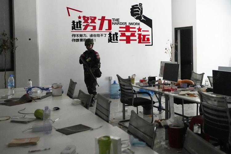 Inside a huge compound on Thailand-Cambodia border where 10,000 workers scammed people globally