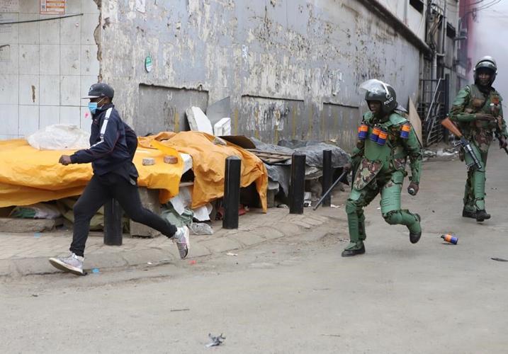 Police in Kenya fire tear gas at protesters as new Cabinet ministers are sworn in