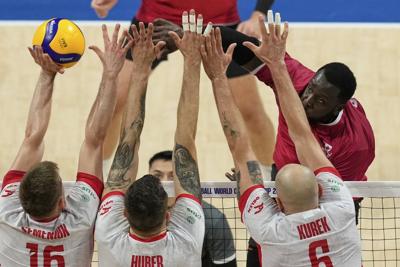 Canada men fall short in five-set loss to Brazil in Volleyball Nations League