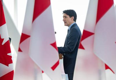 Trudeau says democracy at stake as Ukraine kept away from peace talks