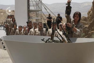 Turkish president hails the start of disarmament by militant Kurdish separatists