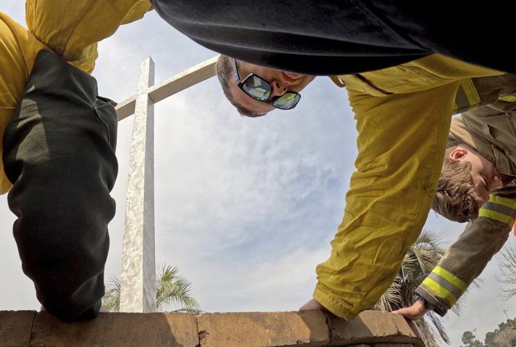 Crews battle wildfires in North and South Carolina amid dry conditions and gusty winds