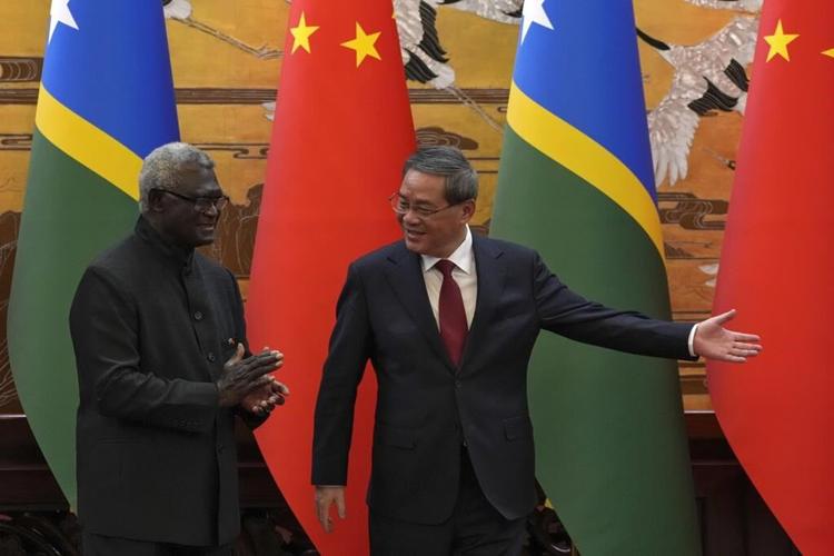 Solomon Islands leader visits Beijing, highlighting US-China rivalry in South Pacific
