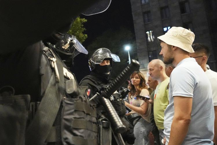 Dozens injured and detained as violence spirals at anti-government protests in Serbia