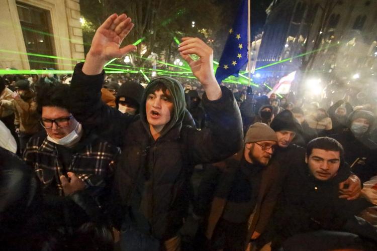 Georgia suspends talks on joining the European Union and accuses the bloc of blackmail