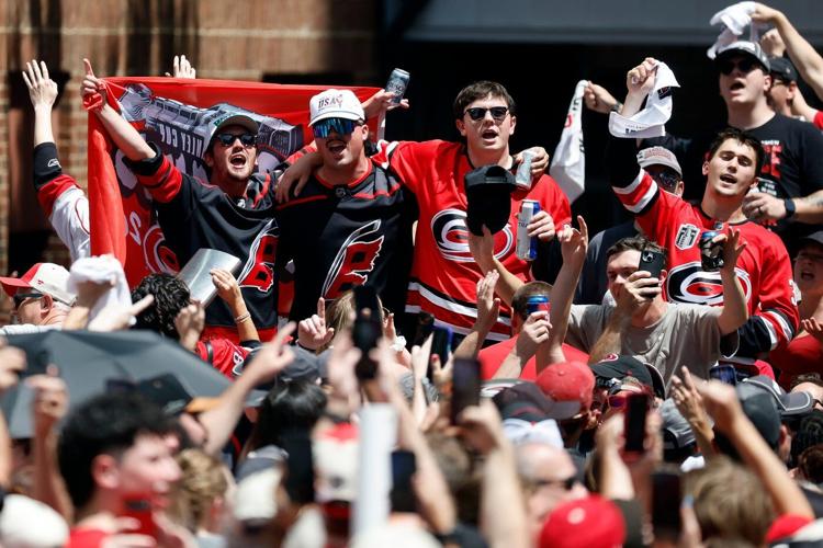 Hurricanes fans jam into downtown Raleigh for team's Stanley Cup parade, celebration