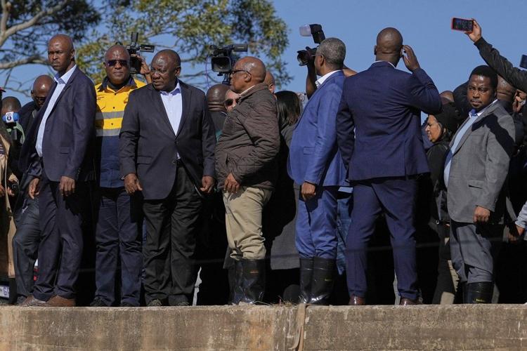 South Africa's president visits flood sites with death toll at 78 and expected to climb