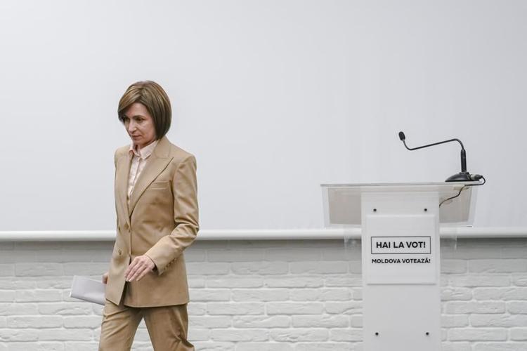 Moldovan president appears set to win 1st round of presidential race, but EU vote could be rejected