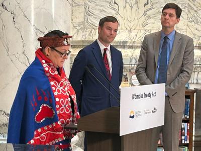 B.C. tables treaty legislation after 30-year negotiation with K’omoks First Nation