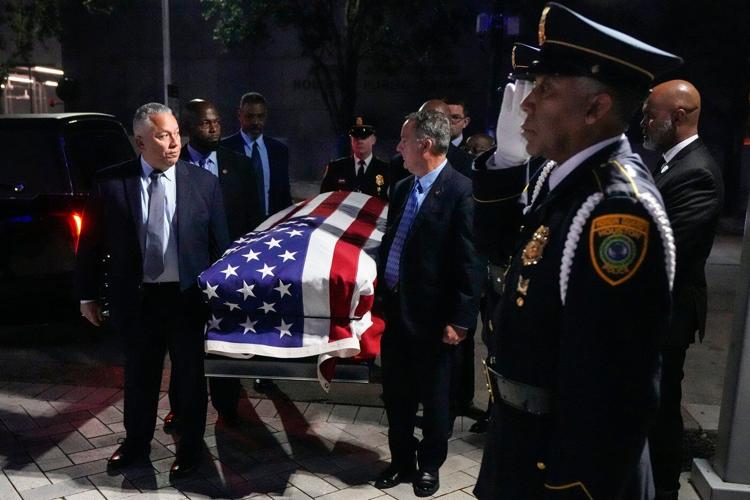 Houston pays tribute to the late US Rep. Sylvester Turner as he lies in state