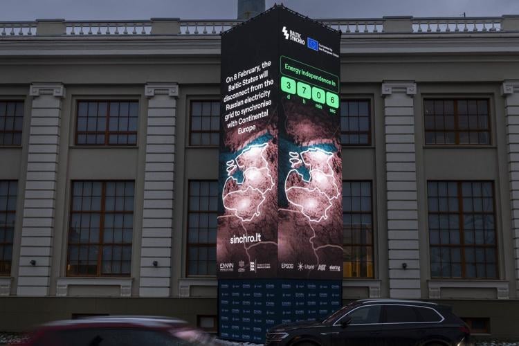 3 Baltic states disconnect from the Soviet-era grid to merge with the European energy system