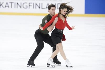 Kaori Sakamoto leads the women's short program at figure skating's Grand Prix Espoo