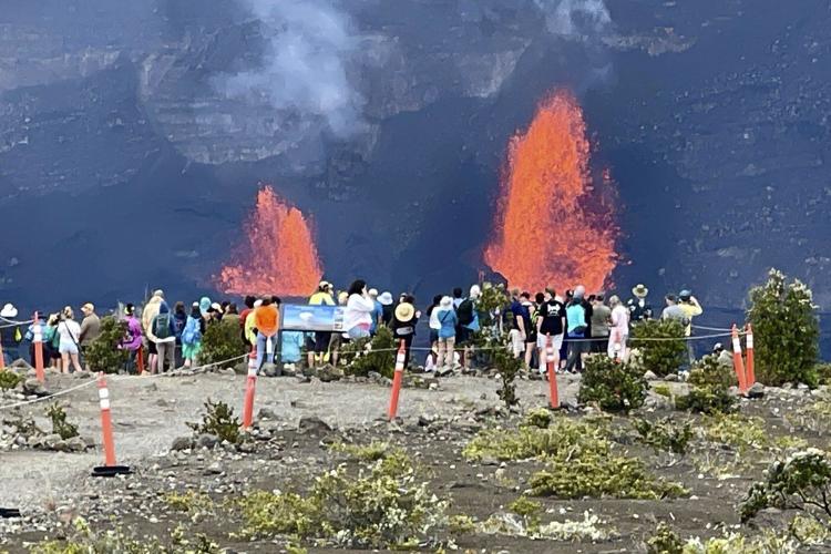 Hawaii's Kilauea volcano is spewing lava once again