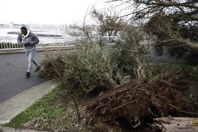 French power supplier says technician killed as it battles damage from Storm Ciarán