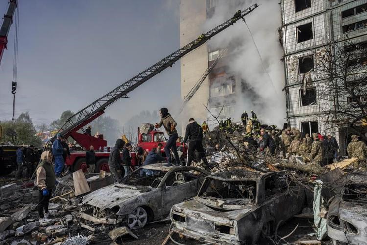 Russian missile and drone attack in Ukraine kills 8 people
