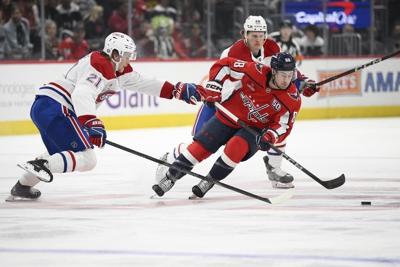 Ovechkin scores his 858th goal and has 2 assists as the Capitals beat the Canadiens 6-3