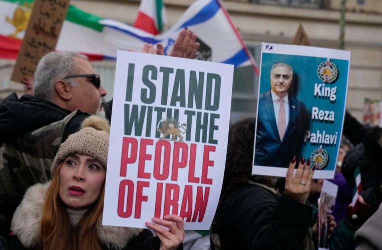 People rally around the world in support of protests in Iran, in photos