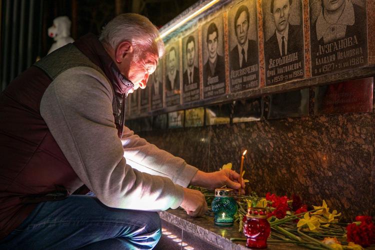 Despite Russia’s war, one Ukrainian city still gathers for midnight Chernobyl vigil