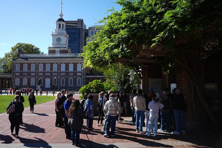 National parks will remain 'generally' open during the shutdown, but Liberty Bell doors are closed