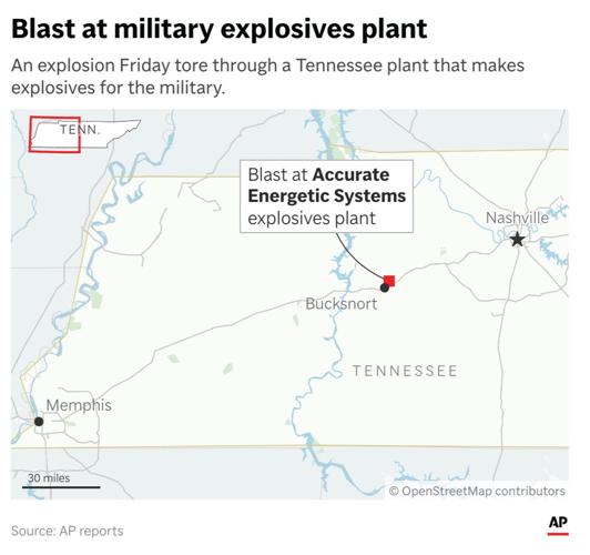 Blast at a Tennessee explosives plant leaves 19 people missing and feared dead, sheriff says