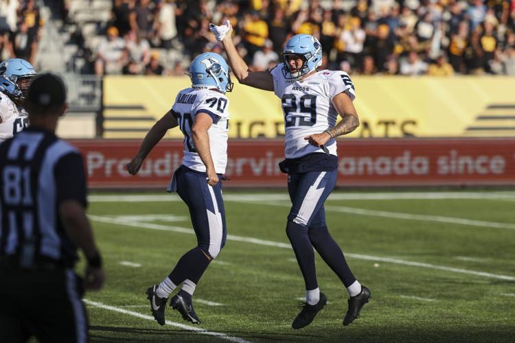 Hajrullahu's game-winning boot caps Argos' wild 35-33 Labour Day win over Ticats